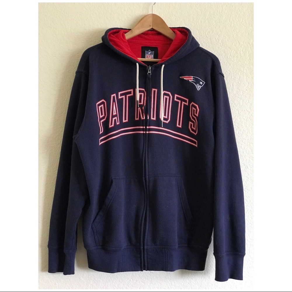 New England Patriots NFL shop Mens zip up hoodie